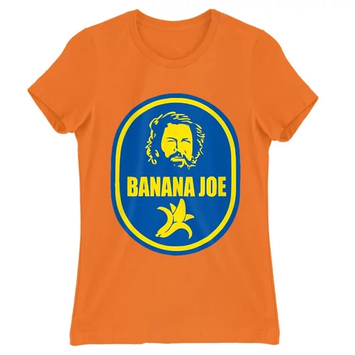Narancs Bud Spencer női rövid ujjú póló - Banános Joe