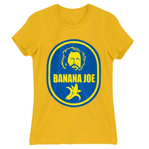 Sárga Bud Spencer női rövid ujjú póló - Banános Joe