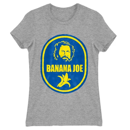 Sportszürke Bud Spencer női rövid ujjú póló - Banános Joe