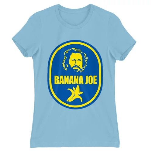 Világoskék Bud Spencer női rövid ujjú póló - Banános Joe