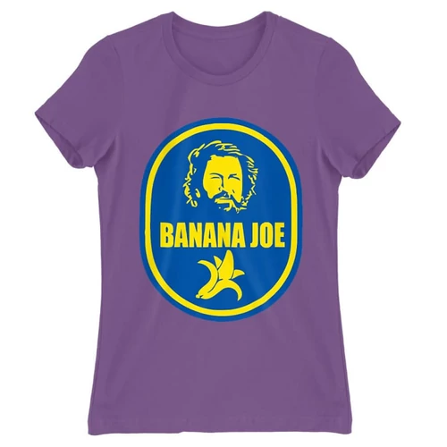 Világoslila Bud Spencer női rövid ujjú póló - Banános Joe