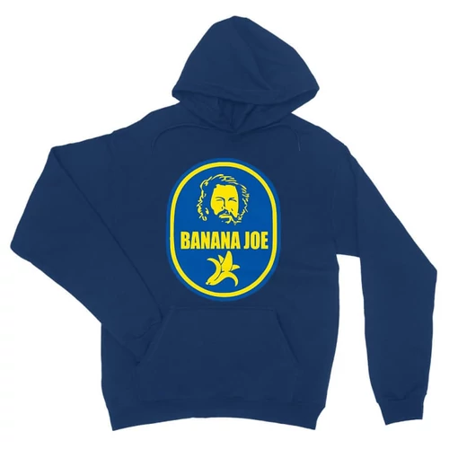 Királykék Bud Spencer unisex kapucnis pulóver - Banana Joe