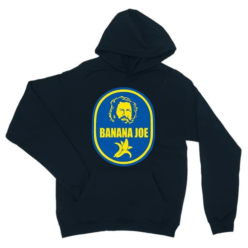 Sötétkék Bud Spencer unisex kapucnis pulóver - Banana Joe