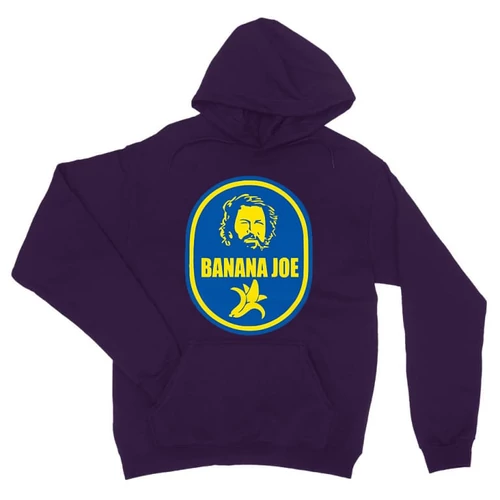 Sötétlila Bud Spencer unisex kapucnis pulóver - Banana Joe