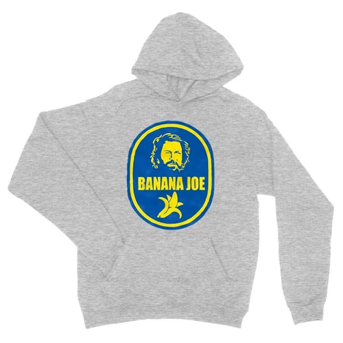 Sportszürke Bud Spencer unisex kapucnis pulóver - Banana Joe