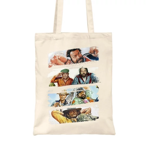 Homok Bud Spencer vászontáska - Bud and Terence posters