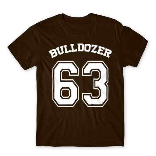Barna Bud Spencer férfi rövid ujjú póló - Bulldozer 63