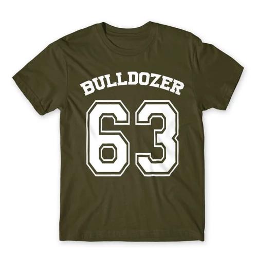 Khaki Bud Spencer férfi rövid ujjú póló - Bulldozer 63