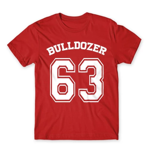 Piros Bud Spencer férfi rövid ujjú póló - Bulldozer 63