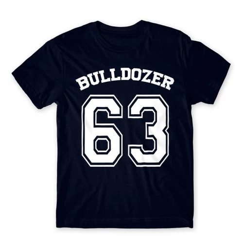 Sötétkék Bud Spencer férfi rövid ujjú póló - Bulldozer 63