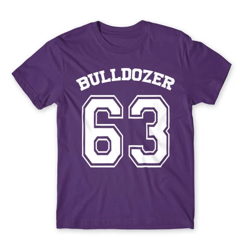 Sötétlila Bud Spencer férfi rövid ujjú póló - Bulldozer 63