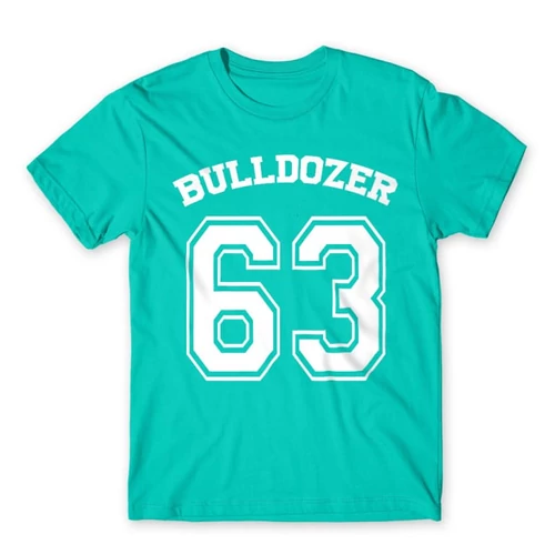 Türkiz Bud Spencer férfi rövid ujjú póló - Bulldozer 63