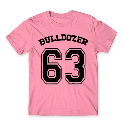 Világos rózsaszín Bud Spencer férfi rövid ujjú póló - Bulldozer 63