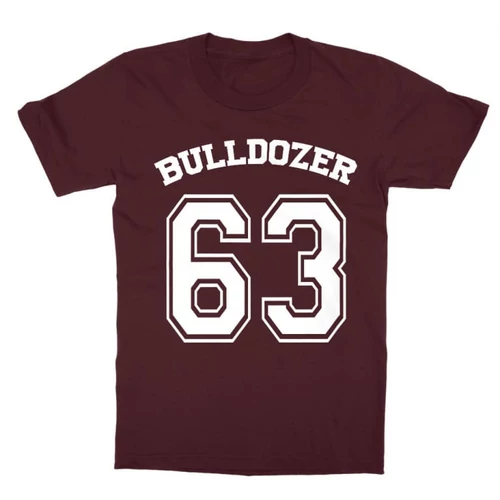 Bordó Bud Spencer gyerek rövid ujjú póló - Bulldozer 63