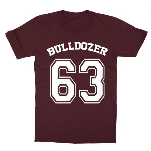 Bordó Bud Spencer gyerek rövid ujjú póló - Bulldozer 63