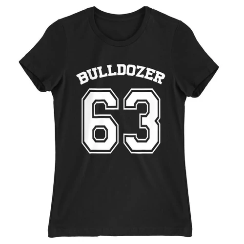 Fekete Bud Spencer női rövid ujjú póló - Bulldozer 63