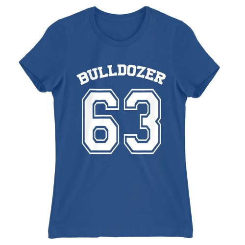 Királykék Bud Spencer női rövid ujjú póló - Bulldozer 63