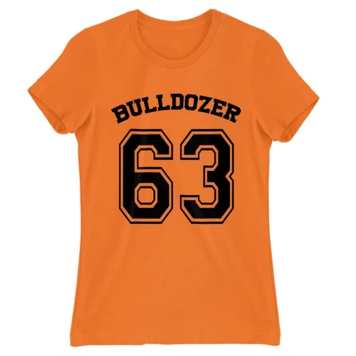 Narancs Bud Spencer női rövid ujjú póló - Bulldozer 63