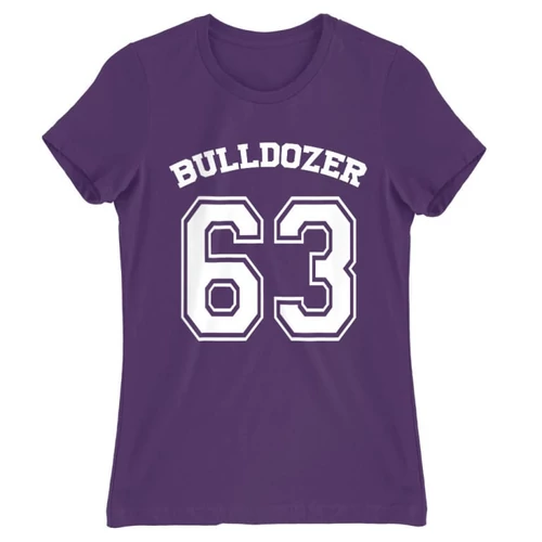Sötétlila Bud Spencer női rövid ujjú póló - Bulldozer 63