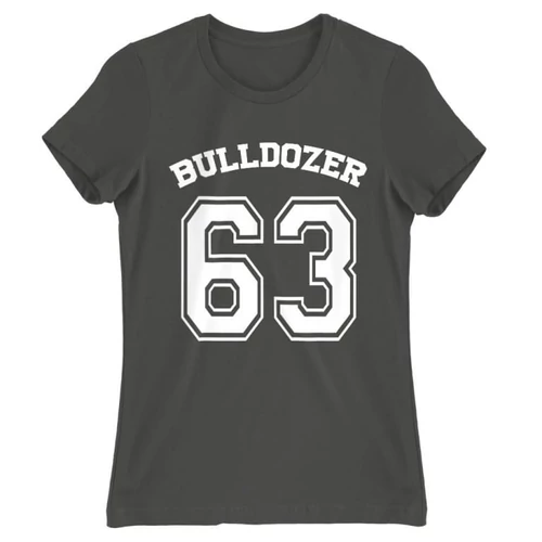 Sötétszürke Bud Spencer női rövid ujjú póló - Bulldozer 63