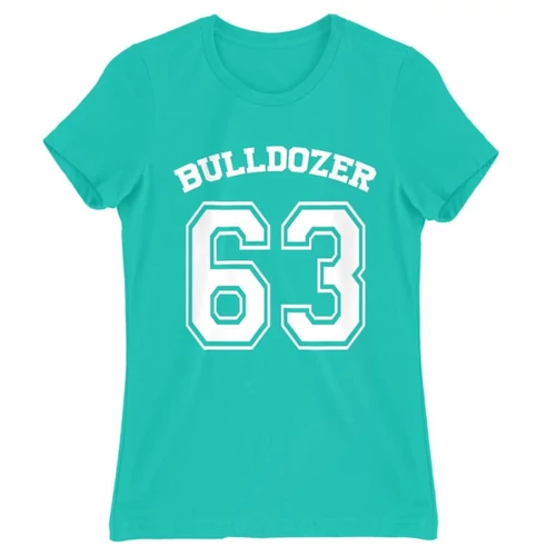 Türkiz Bud Spencer női rövid ujjú póló - Bulldozer 63