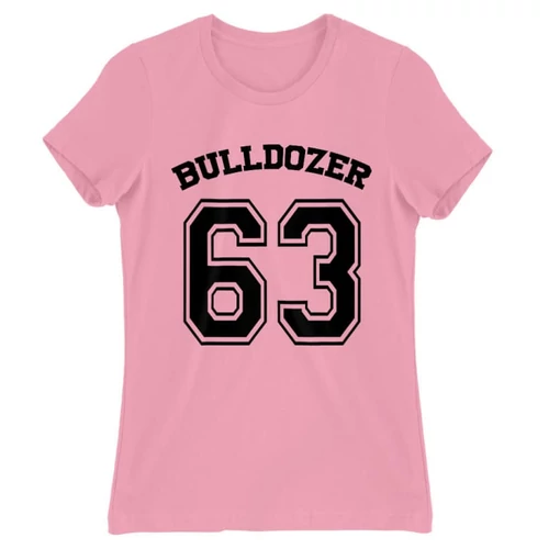 Világos rózsaszín Bud Spencer női rövid ujjú póló - Bulldozer 63