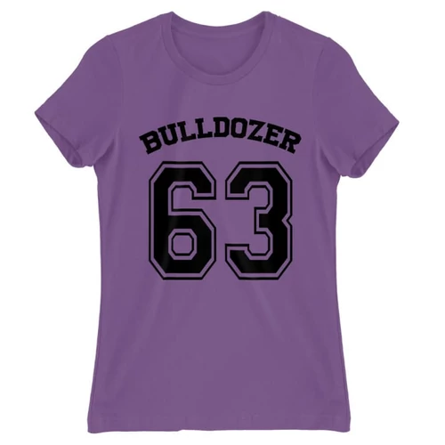 Világoslila Bud Spencer női rövid ujjú póló - Bulldozer 63