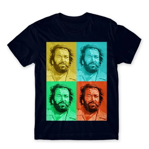 Sötétkék Bud Spencer férfi rövid ujjú póló - Colors