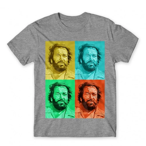 Sportszürke Bud Spencer férfi rövid ujjú póló - Colors