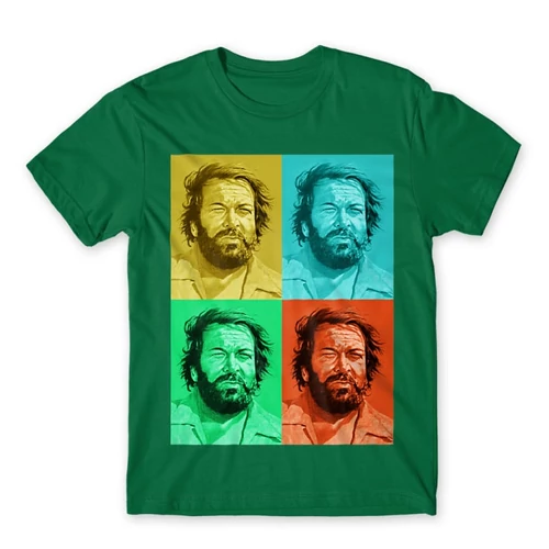 Zöld Bud Spencer férfi rövid ujjú póló - Colors