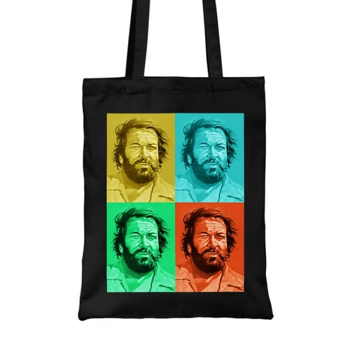 Fekete Bud Spencer vászontáska - Color