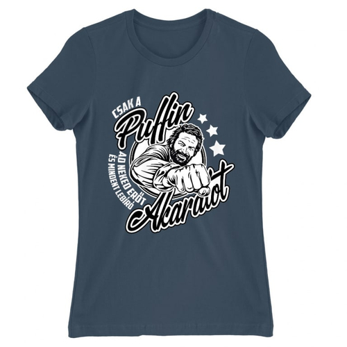 Denim Bud Spencer női rövid ujjú póló - Csak a Puffin