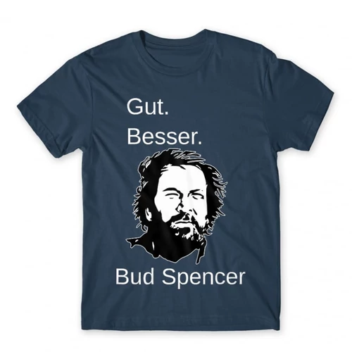 Denim Bud Spencer férfi rövid ujjú póló - Gut Besser