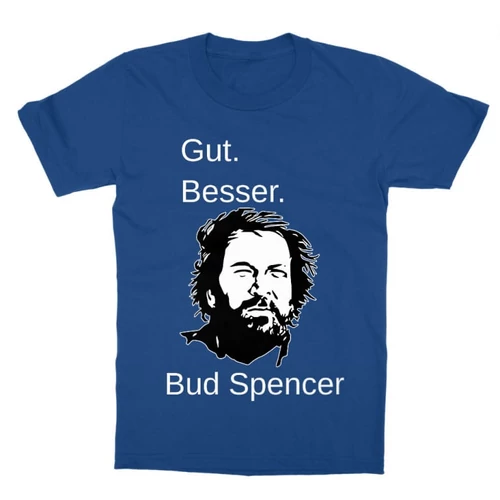 Királykék Bud Spencer gyerek rövid ujjú póló - Gut Besser