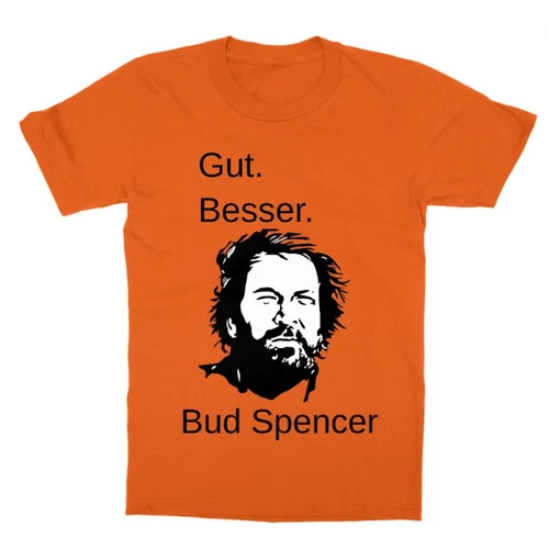 Narancs Bud Spencer gyerek rövid ujjú póló - Gut Besser