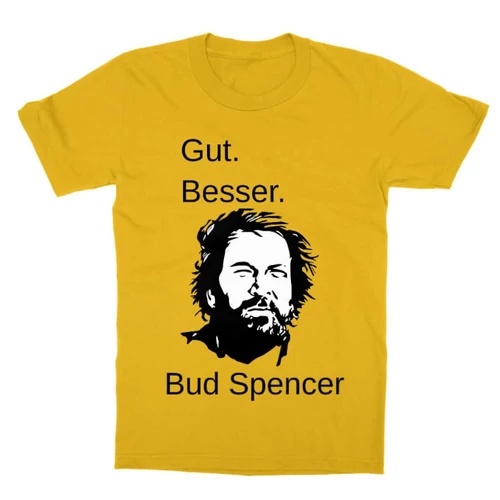Sárga Bud Spencer gyerek rövid ujjú póló - Gut Besser