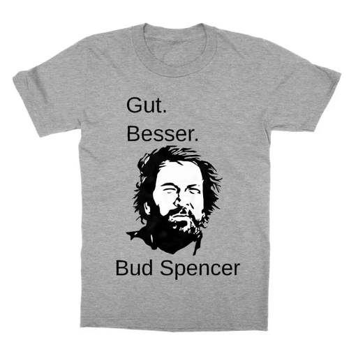 Sportszürke Bud Spencer gyerek rövid ujjú póló - Gut Besser