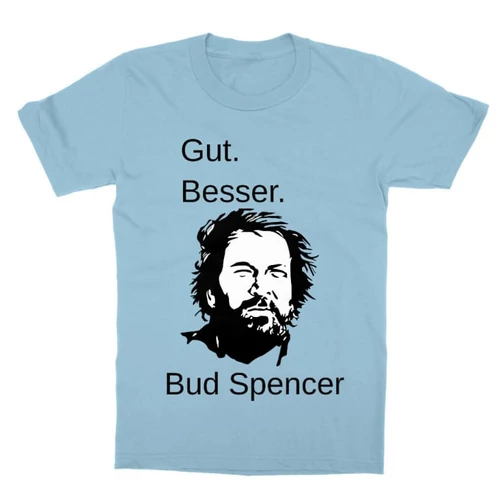 Világoskék Bud Spencer gyerek rövid ujjú póló - Gut Besser