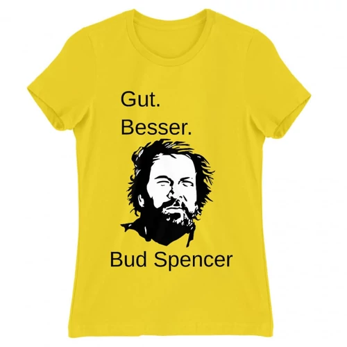 Citromsárga Bud Spencer női rövid ujjú póló - Gut Besser