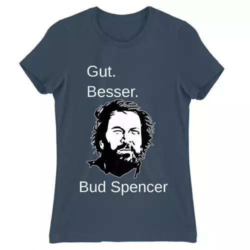 Denim Bud Spencer női rövid ujjú póló - Gut Besser
