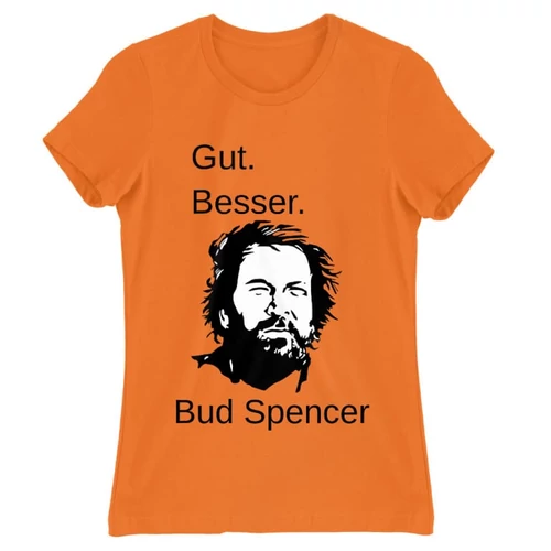 Narancs Bud Spencer női rövid ujjú póló - Gut Besser