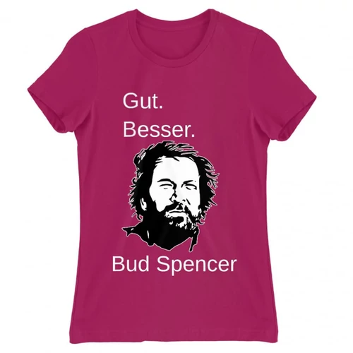 Pink Bud Spencer női rövid ujjú póló - Gut Besser