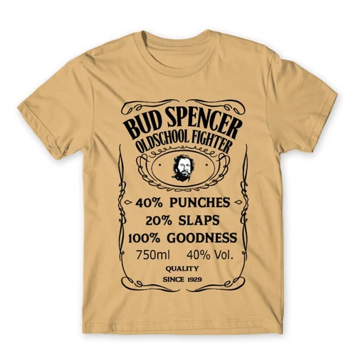 Homok Bud Spencer férfi rövid ujjú póló - Jack Daniel’s