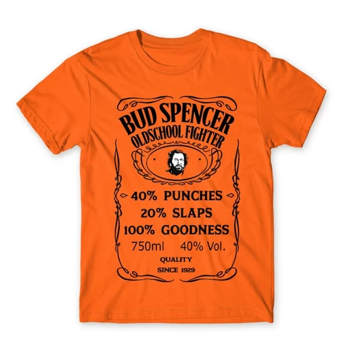Narancs Bud Spencer férfi rövid ujjú póló - Jack Daniel’s