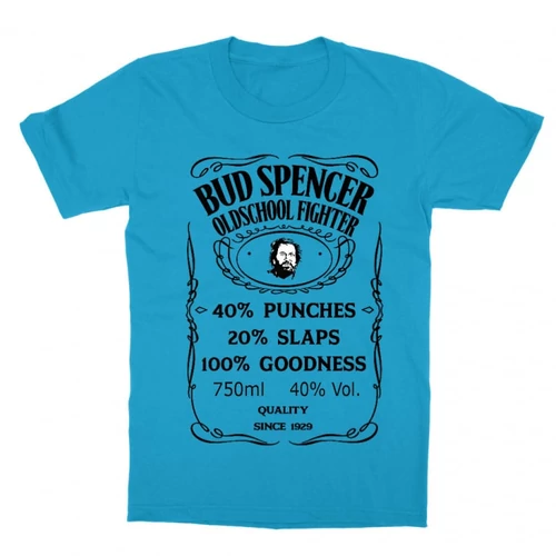 Atollkék Bud Spencer gyerek rövid ujjú póló - Jack Daniel’s