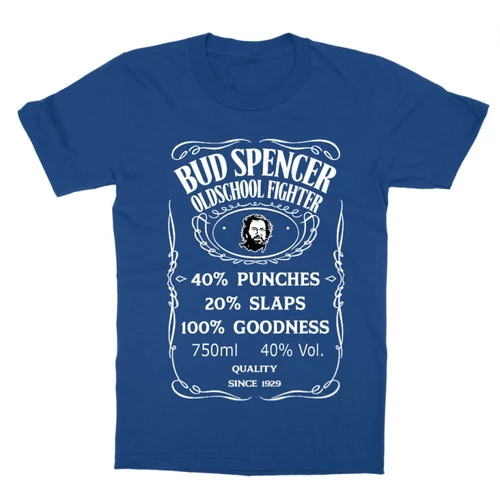Királykék Bud Spencer gyerek rövid ujjú póló - Jack Daniel’s