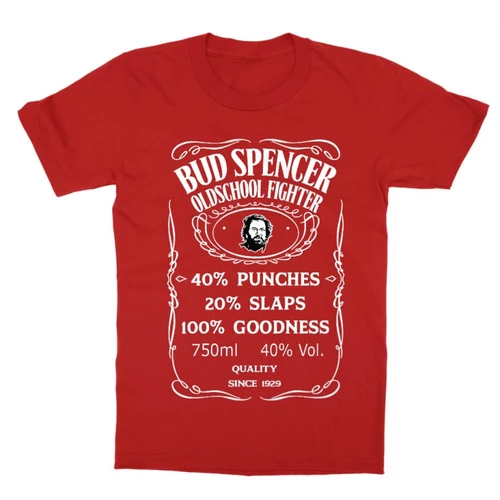 Piros Bud Spencer gyerek rövid ujjú póló - Jack Daniel’s