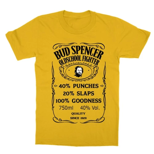 Sárga Bud Spencer gyerek rövid ujjú póló - Jack Daniel’s