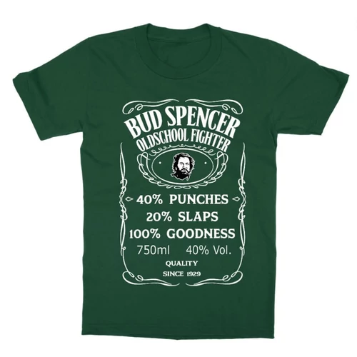 Sötétzöld Bud Spencer gyerek rövid ujjú póló - Jack Daniel’s
