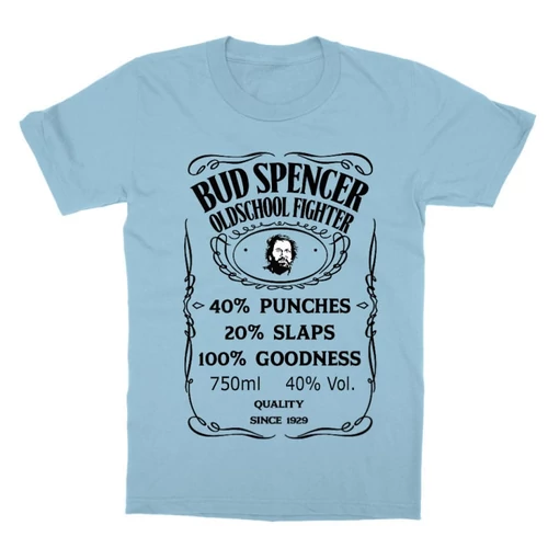 Világoskék Bud Spencer gyerek rövid ujjú póló - Jack Daniel’s